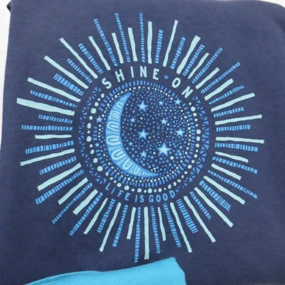 Life Is Good Women's Long Sleeve Tees - Navy and Blue - Picture 4 of 11